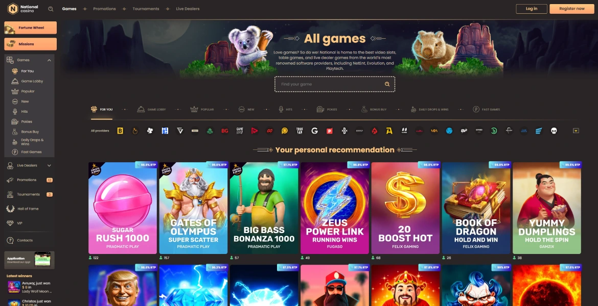 Games Selection