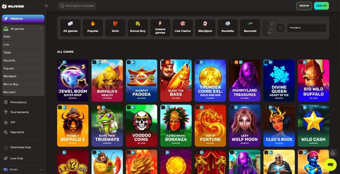 Games Selection